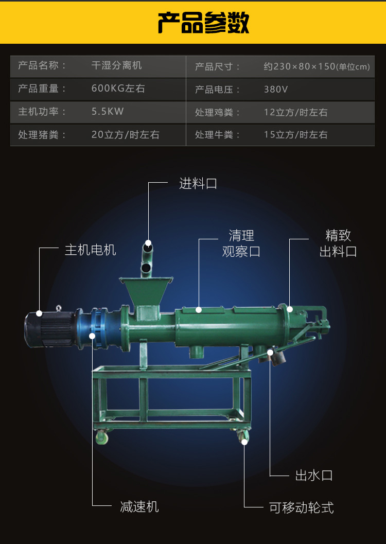 豬糞幹濕分離機(圖4)